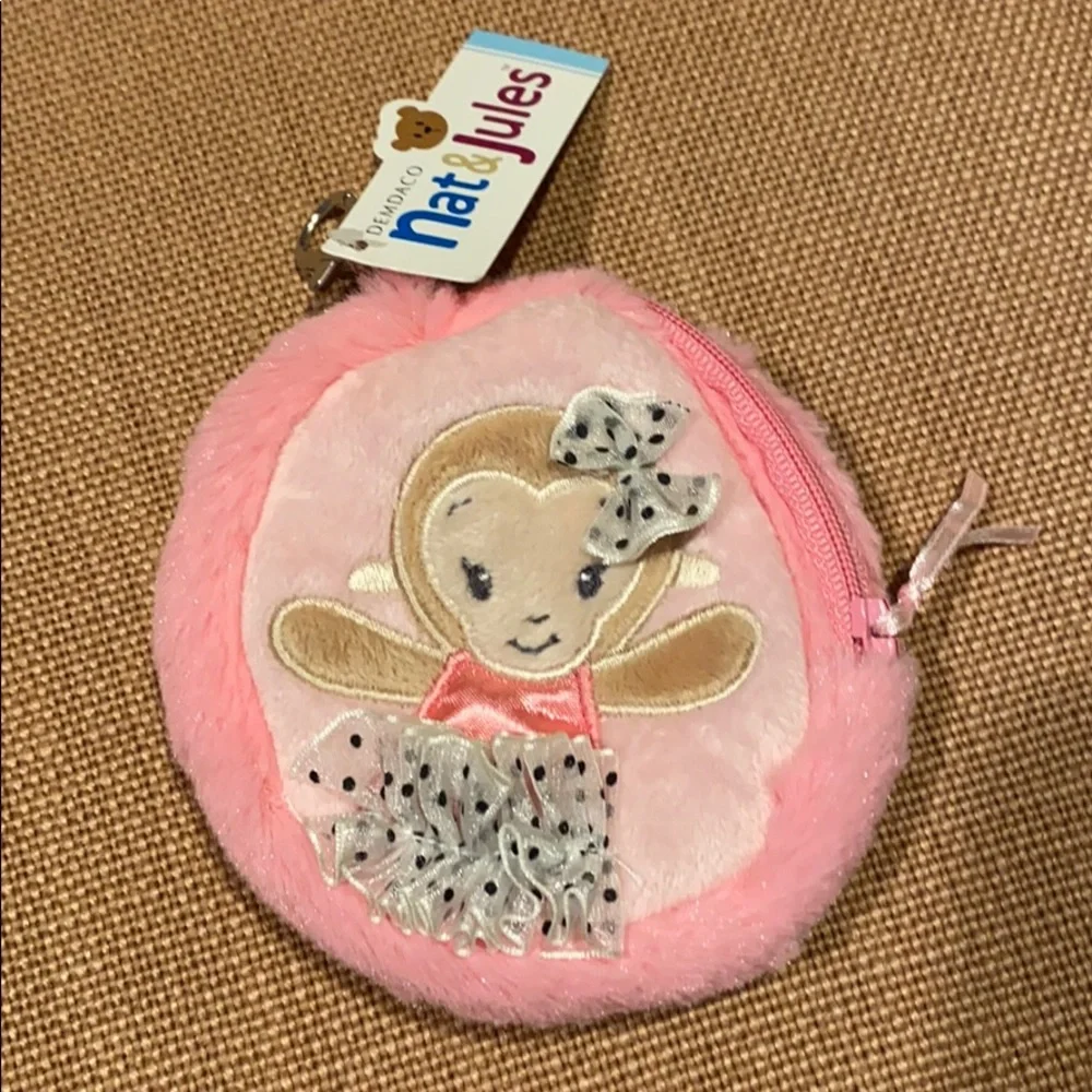 ~Nat & Jules~ Round Plush Coin Purse